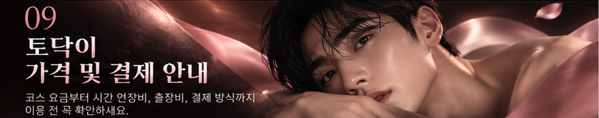토닥이 가격 및 결제 안내 이미지